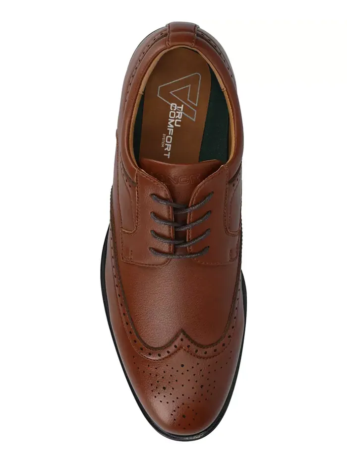 Мужские классические оксфорды Cormac Comfort Flexible Wingtip Vance Co. — изображение 4 из 5, коричневый