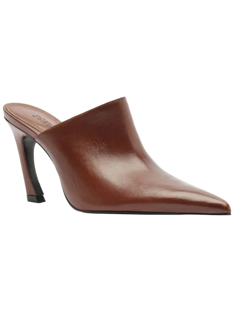 Туфли-мюли на каблуке Lexi Pointed Toe Schutz — изображение 1 из 5, коричневый