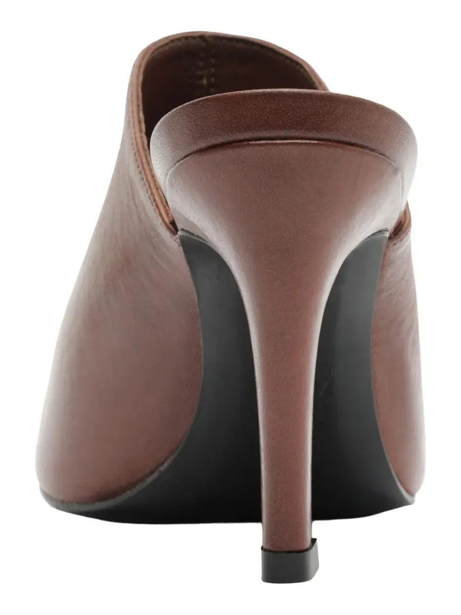 Туфли-мюли на каблуке Lexi Pointed Toe Schutz — изображение 3 из 5, коричневый