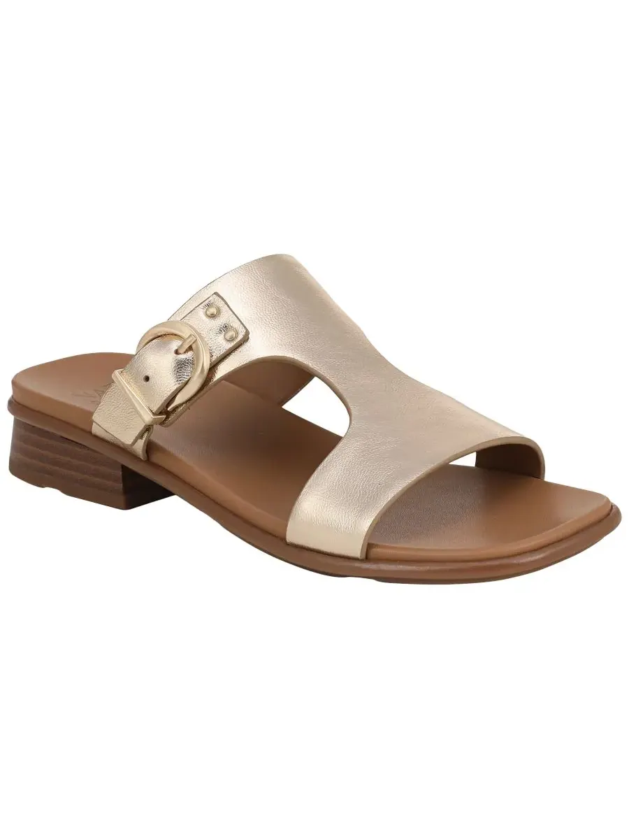 Женские пляжные сандалии-шлепанцы Naturalizer, Champagne Metallic Leather
