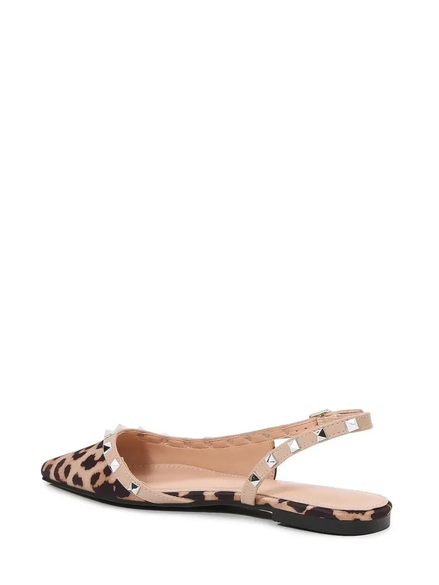 OdinaPyramid Stud Flats BERNESS, леопард — изображение 4 из 6, леопардовый