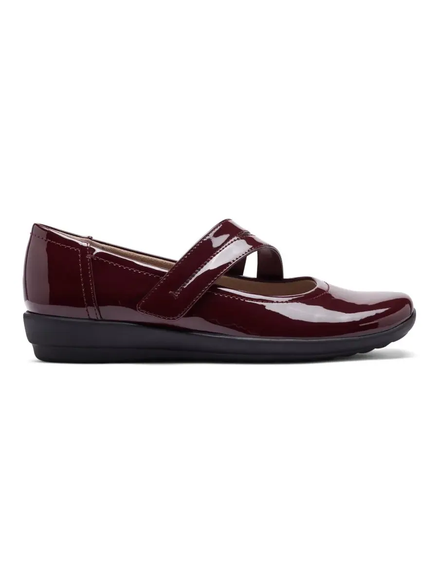 Женские балетки Aranza Mary Jane Easy Spirit — изображение 2 из 5, темный красный