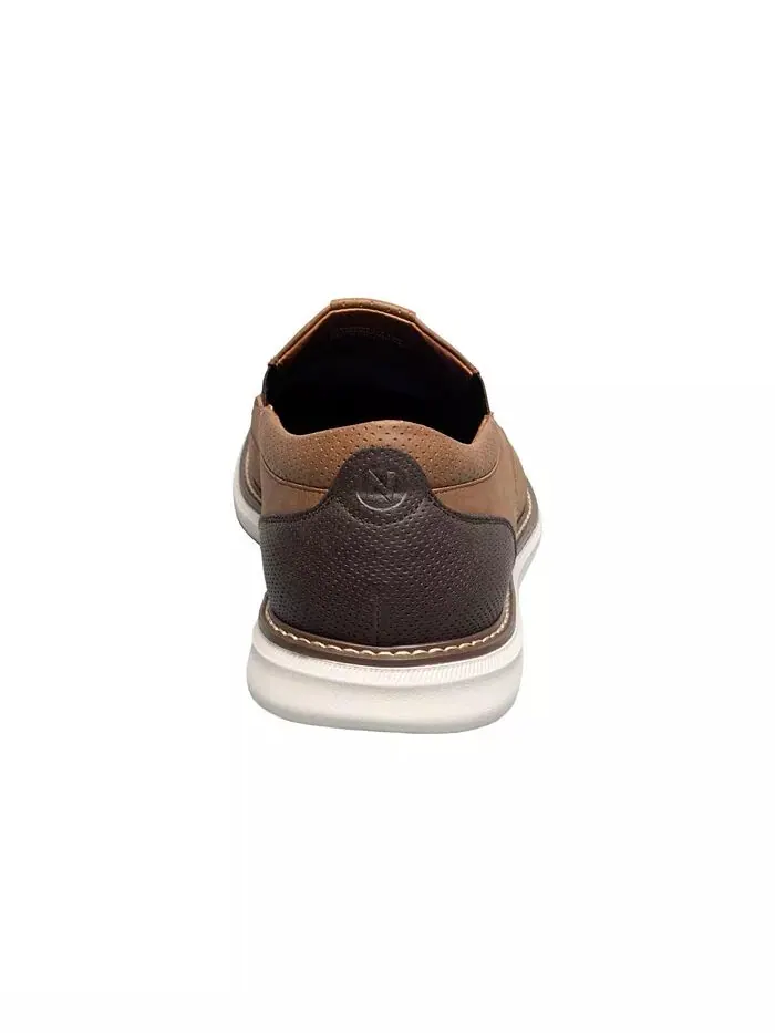 Мужские повседневные туфли Chase Slip On Nunn Bush — изображение 4 из 7, коричневый