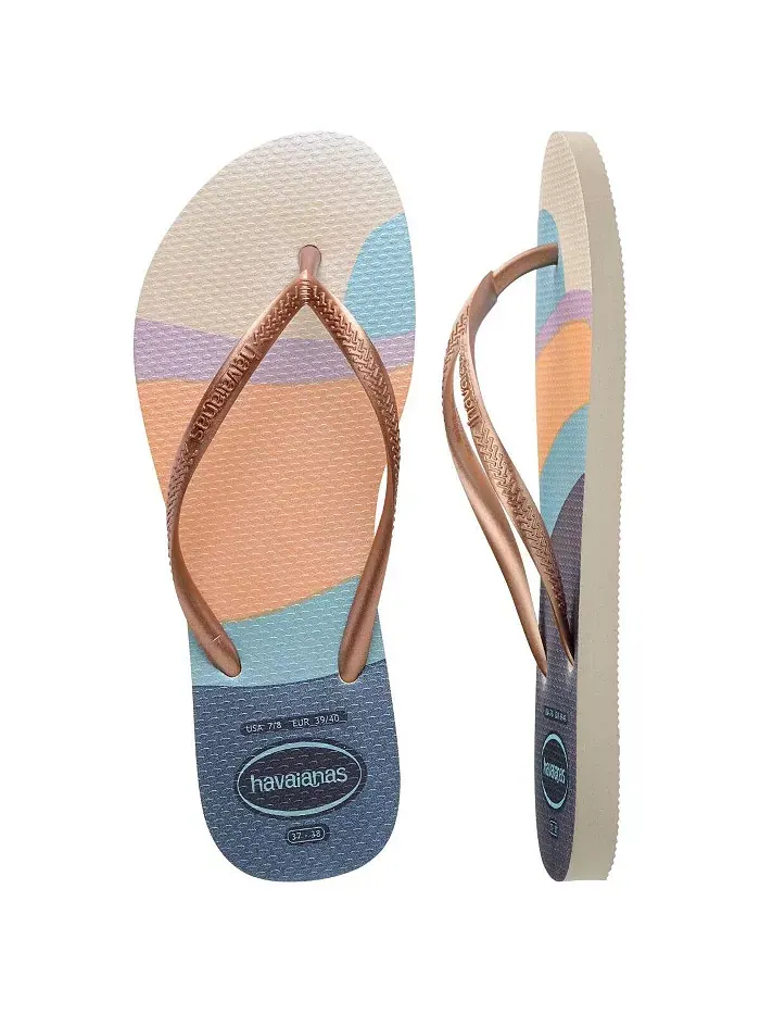 Женские сандалии Palette с круглым носком и узкой колодкой Havaianas — изображение 4 из 6, бежевый