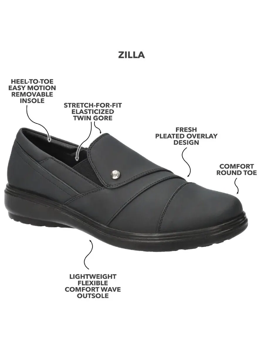 Женские балетки Zilla Slip-On Flats Easy Street — изображение 7 из 8, темно-синий