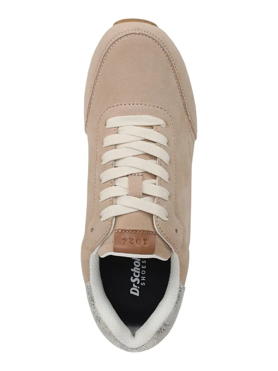 Кроссовки ретро-стиля из замши Callback Lace-Up Dr. Scholl's — изображение 4 из 5, песочный