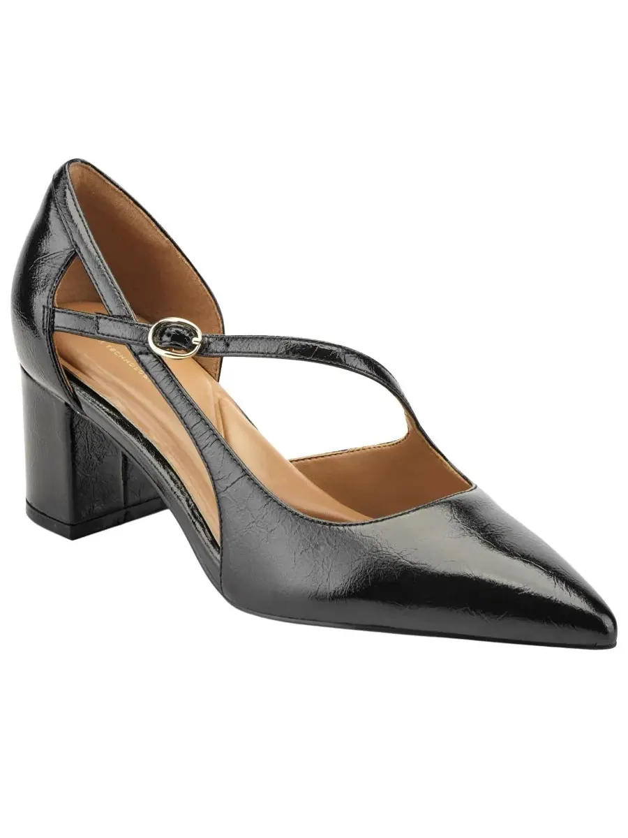Туфли Nerina eFlex Leather с асимметричным ремешком Easy Spirit — изображение 1 из 5, черный