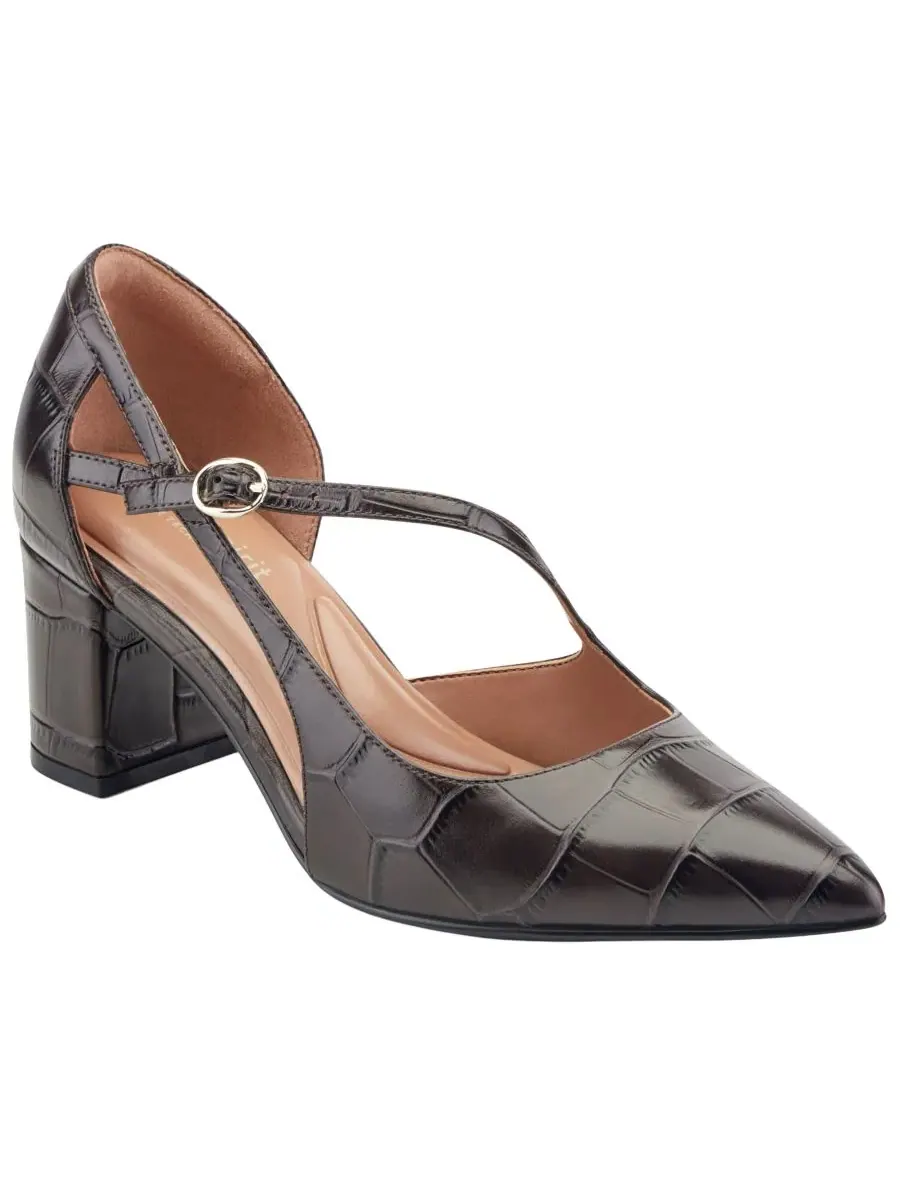 Туфли с открытым мысом и пяткой на каблуке Nerina eFlex Leather Easy Spirit — изображение 1 из 5, коричневый
