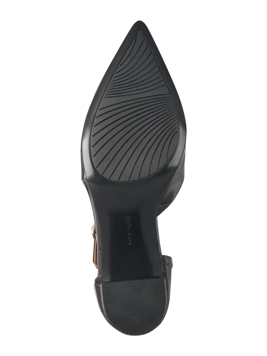 Туфли с открытым мысом и пяткой на каблуке Nerina eFlex Leather Easy Spirit — изображение 5 из 5, коричневый