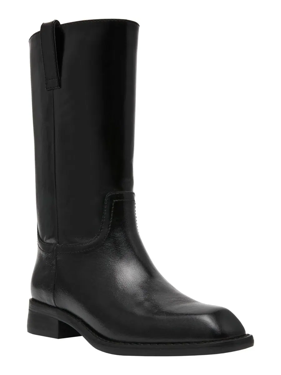 Ботинки с квадратным носком Primo Mid-Shaft Engineer Steve Madden — изображение 1 из 7, черный