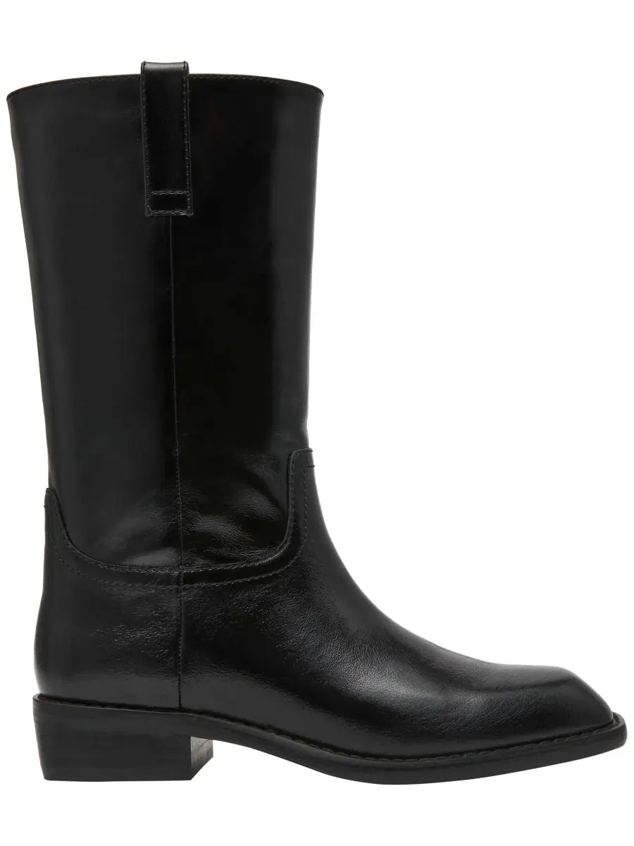 Ботинки с квадратным носком Primo Mid-Shaft Engineer Steve Madden — изображение 2 из 7, черный