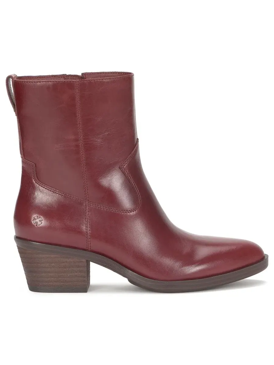 Женские ботинки Flara Leather Almond Toe Ankle Booties Lucky Brand — изображение 2 из 5, ежевика
