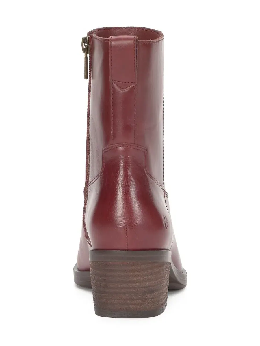 Женские ботинки Flara Leather Almond Toe Ankle Booties Lucky Brand — изображение 3 из 5, ежевика
