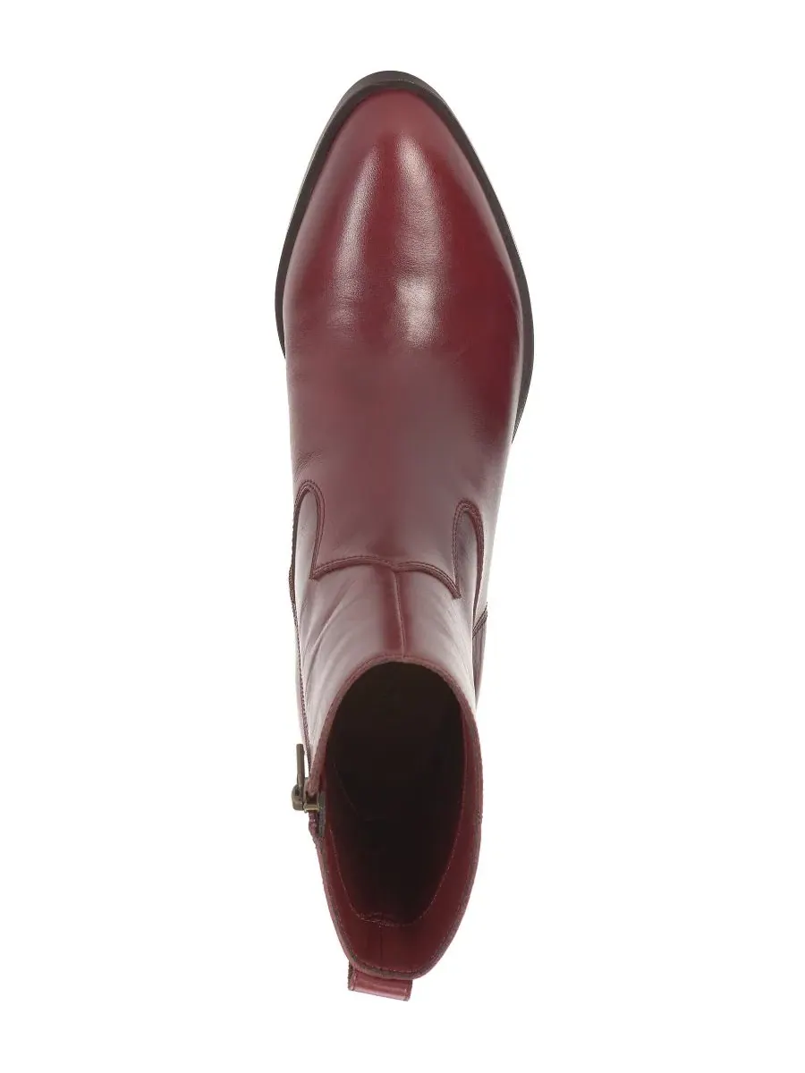 Женские ботинки Flara Leather Almond Toe Ankle Booties Lucky Brand — изображение 4 из 5, ежевика