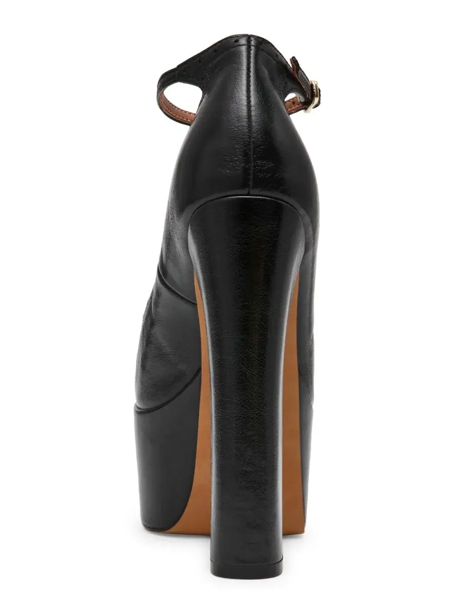 Туфли на каблуке Saxon High с платформой, модель Brogue Steve Madden — изображение 3 из 7, черный