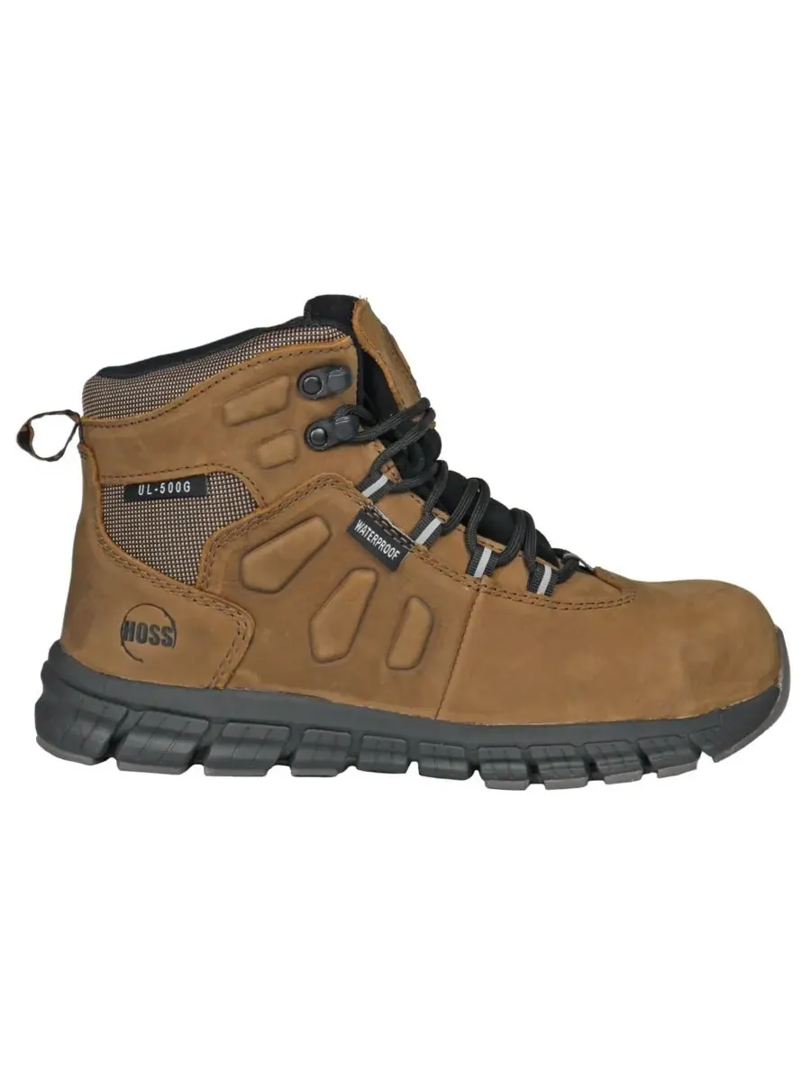 Рабочие ботинки Tikaboo 6 Inch Ultra-Light Composite Toe Hoss Boot Company — изображение 2 из 5, коричневый