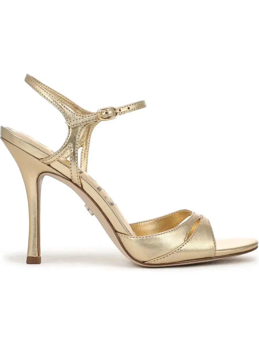 Босоножки на каблуке-шпильке Cressida Sam Edelman — изображение 2 из 5, золотистый