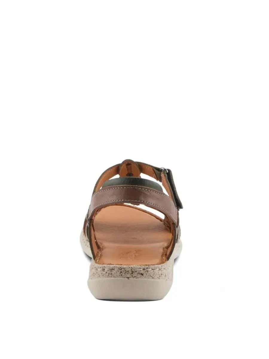 Сандалии гладиатор из кожи Nyxelle Spring Step — изображение 4 из 7, оливковый мульти