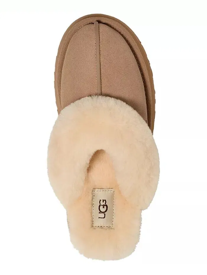 Женские тапочки Disquette UGG — изображение 4 из 5, бежевый