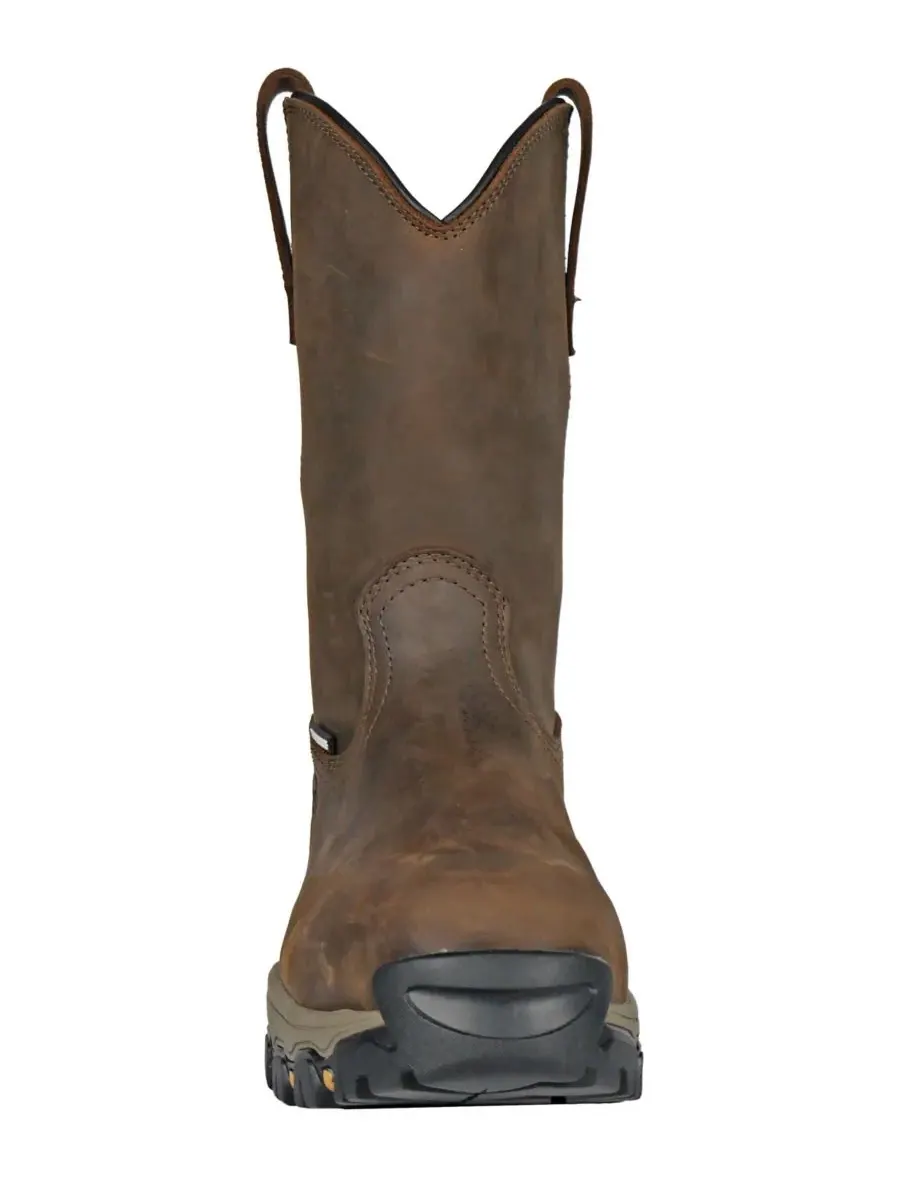 Мужские рабочие ботинки Recon Recon 11 дюймов с композитным носком Hoss Boot Company — изображение 4 из 6, коричневый