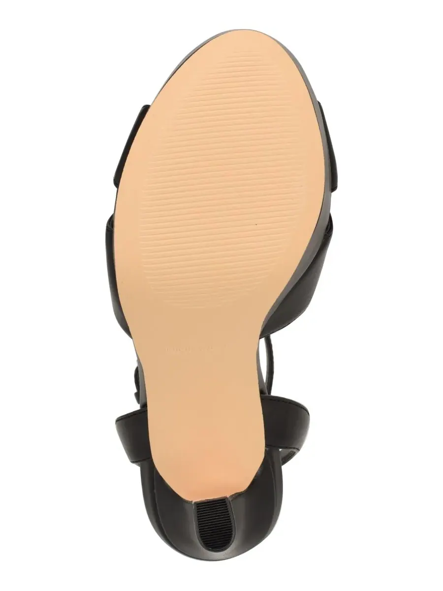 Женские сандалии на высокой шпильке и платформе Wilda Criss-Cross Nine West — изображение 5 из 5, черный