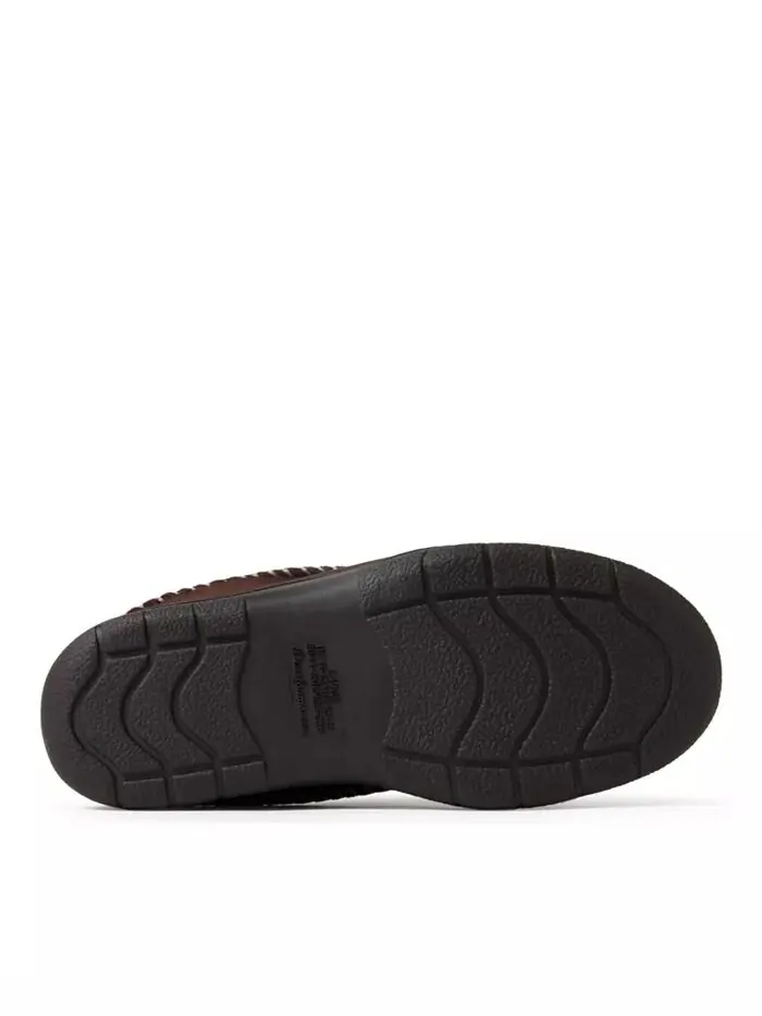 Мужские мокасины Thompson Toe Clog House Shoe Slipper Dearfoams — изображение 5 из 5, коричневый
