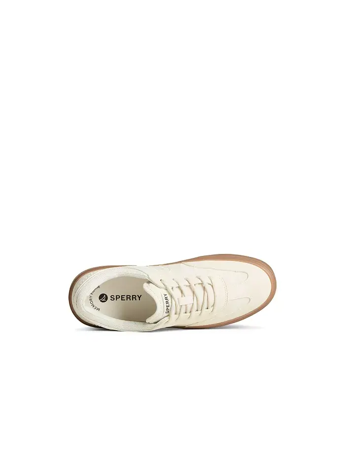 Мужские кроссовки Crossjack Court Textile Sperry — изображение 3 из 5, коричневый/бежевый
