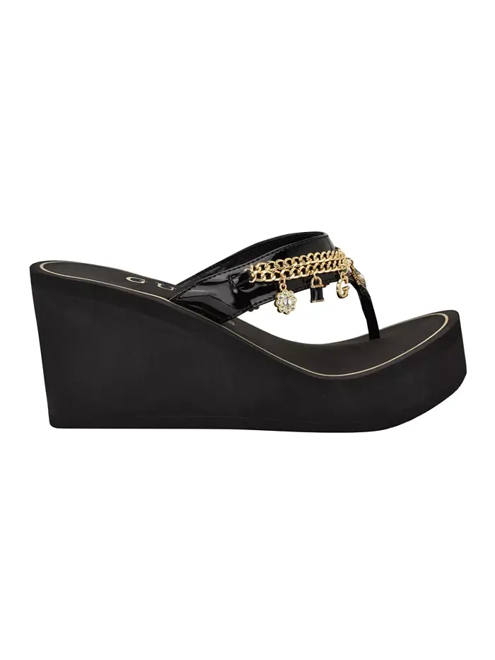 Женские босоножки Sutton Charms EVA на танкетке Guess — изображение 2 из 5, черный