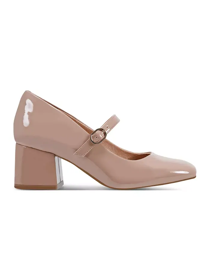 Женские туфли-лодочки Xena Block Heel Mary Jane Rockport — изображение 2 из 7, средний натуральный
