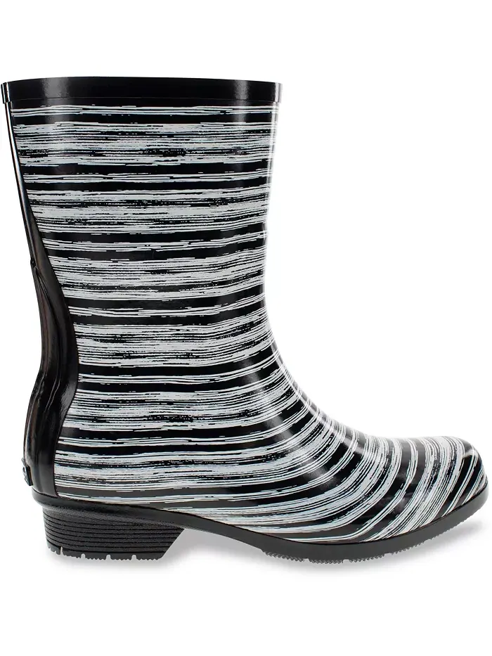 Женские глянцевые полувысокие резиновые сапоги Polished Mid Rain Boot Chooka — черный