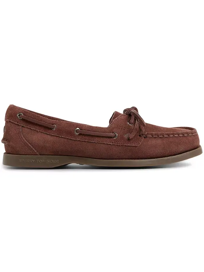 Женские классические лодочные туфли Authentic Original 1-Eye со шнуровкой Sperry — изображение 2 из 5, коричневый