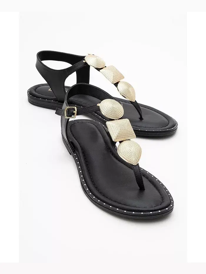 Женские кожаные плоские сандалии Giulia Forever & Always Shoes — изображение 1 из 1, бежевый