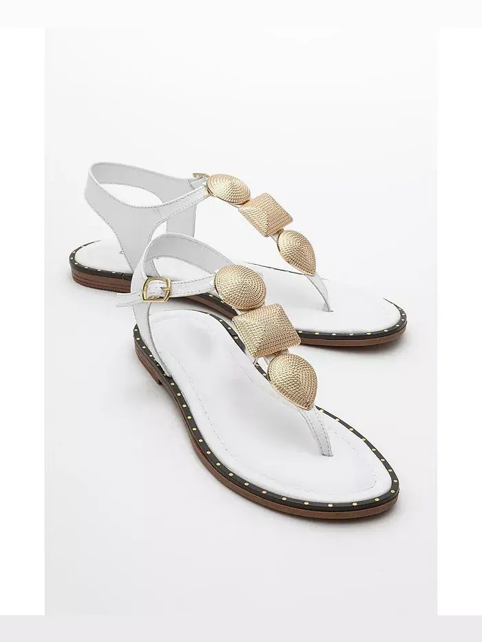 Женские кожаные плоские сандалии Giulia Forever & Always Shoes