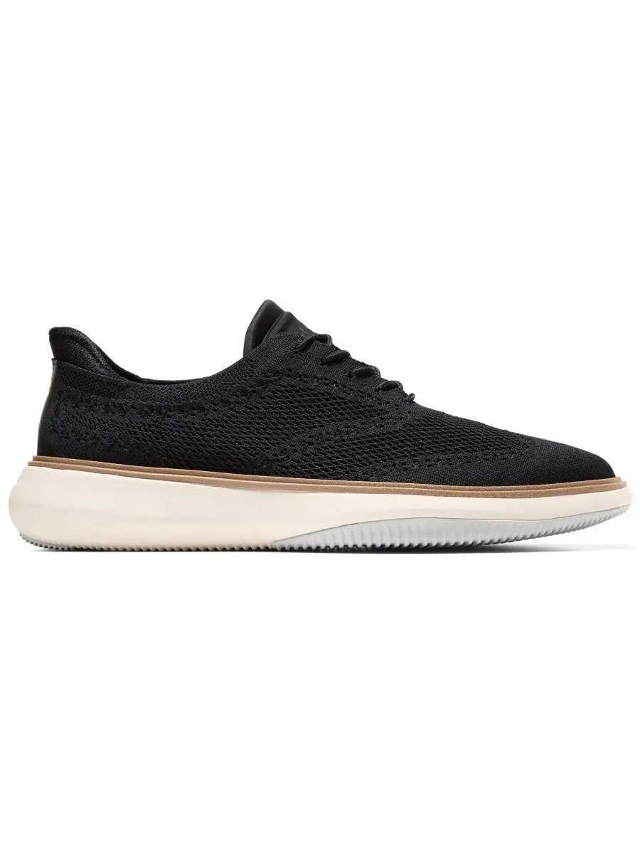 Мужские оксфордские туфли Grand Phaze Stitchlite Quick-On на шнуровке Cole Haan — изображение 2 из 10, черный