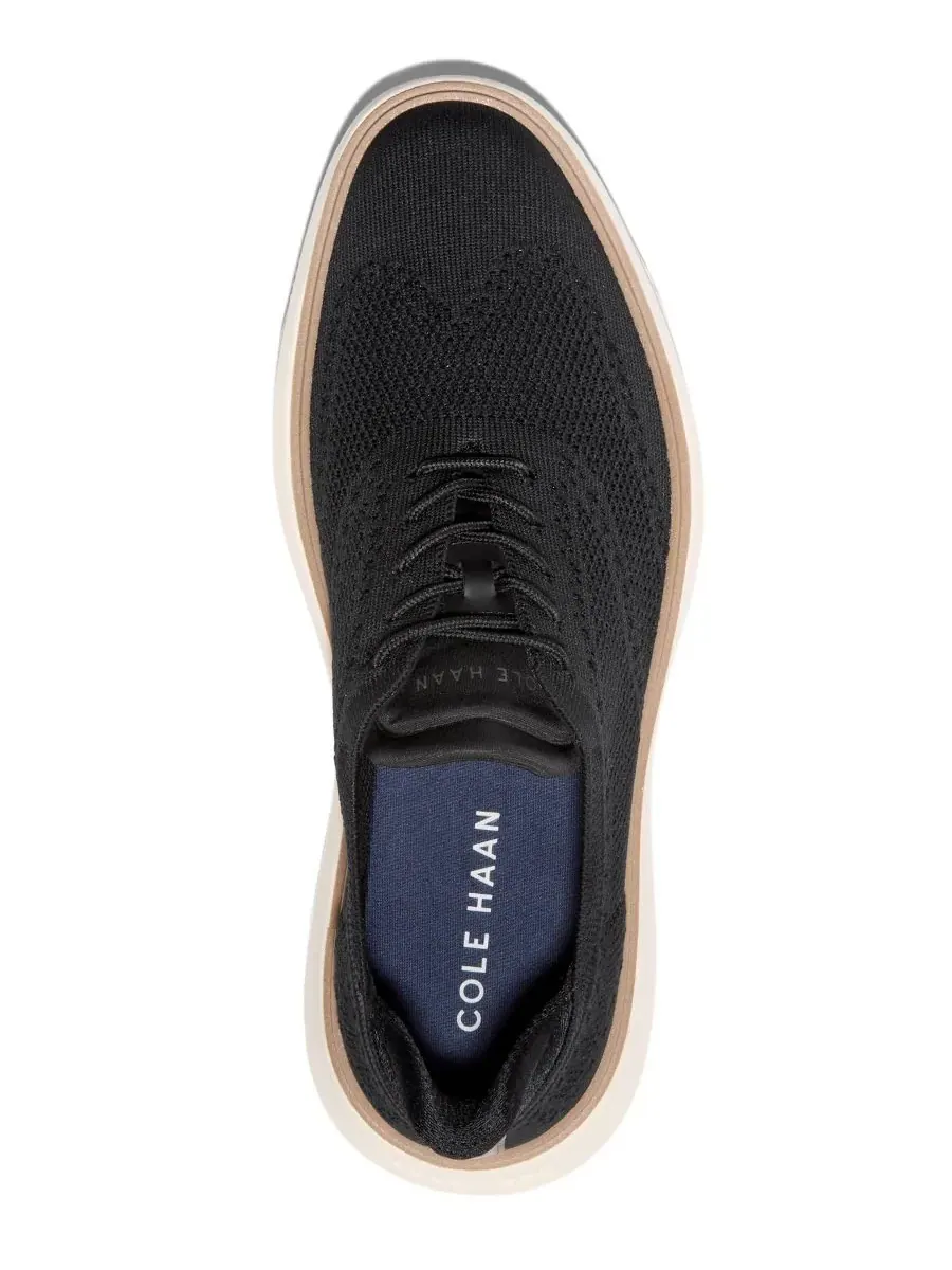 Мужские оксфордские туфли Grand Phaze Stitchlite Quick-On на шнуровке Cole Haan — изображение 3 из 10, черный