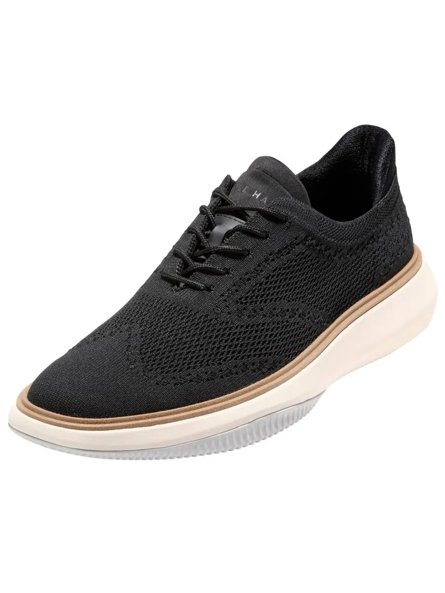 Мужские оксфордские туфли Grand Phaze Stitchlite Quick-On на шнуровке Cole Haan — изображение 6 из 10, черный