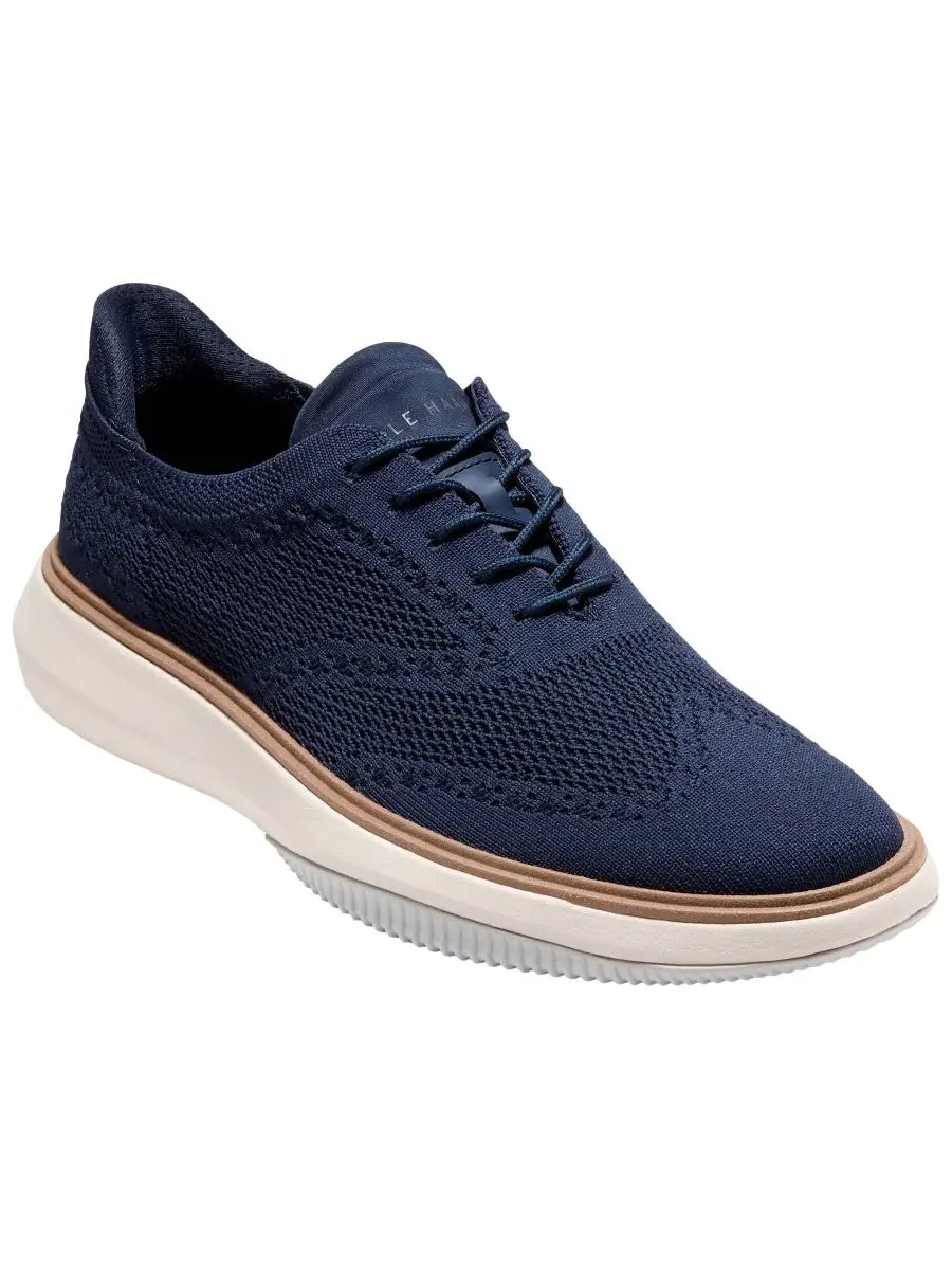 Мужские оксфордские туфли Grand Phaze Stitchlite Quick-On на шнуровке Cole Haan — изображение 1 из 9, синий