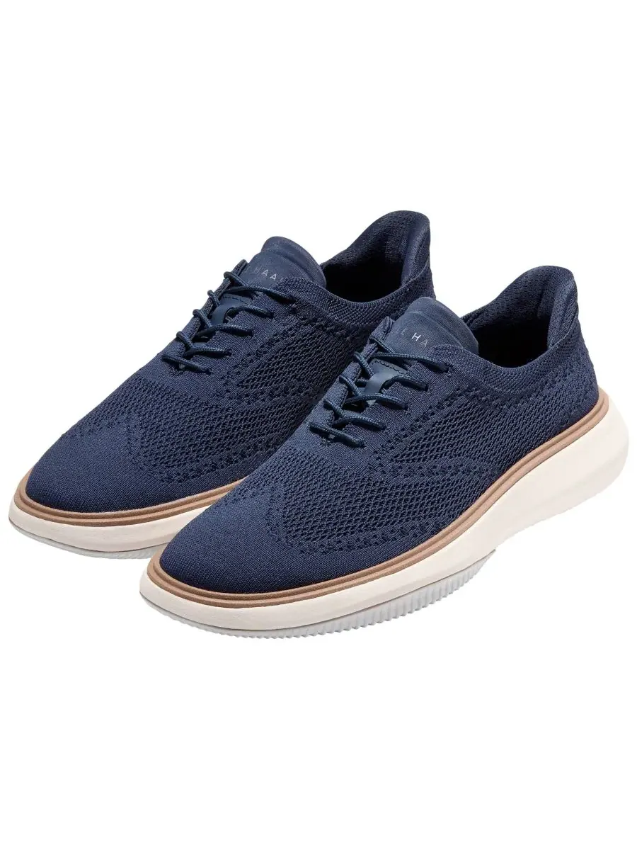 Мужские оксфордские туфли Grand Phaze Stitchlite Quick-On на шнуровке Cole Haan — изображение 6 из 9, синий