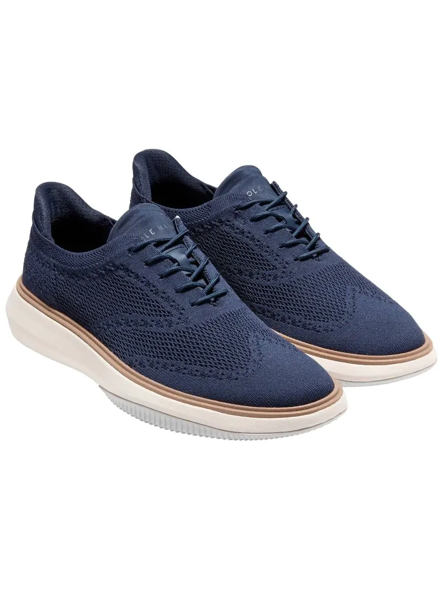 Мужские оксфордские туфли Grand Phaze Stitchlite Quick-On на шнуровке Cole Haan — изображение 8 из 9, синий