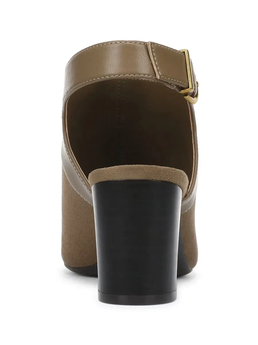 Туфли-лодочки Vondah Block Heel Peep Toe Shooties Giani Bernini — изображение 3 из 5, темный песочный