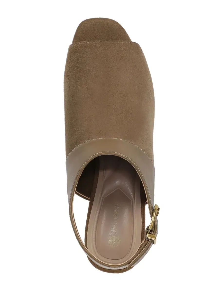 Туфли-лодочки Vondah Block Heel Peep Toe Shooties Giani Bernini — изображение 4 из 5, темный песочный
