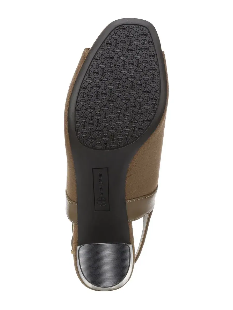 Туфли-лодочки Vondah Block Heel Peep Toe Shooties Giani Bernini — изображение 5 из 5, темный песочный