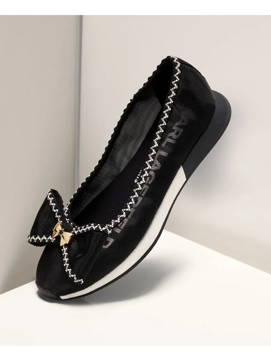 Балетки Macklin Flat KARL LAGERFELD PARIS — изображение 6 из 6, черный
