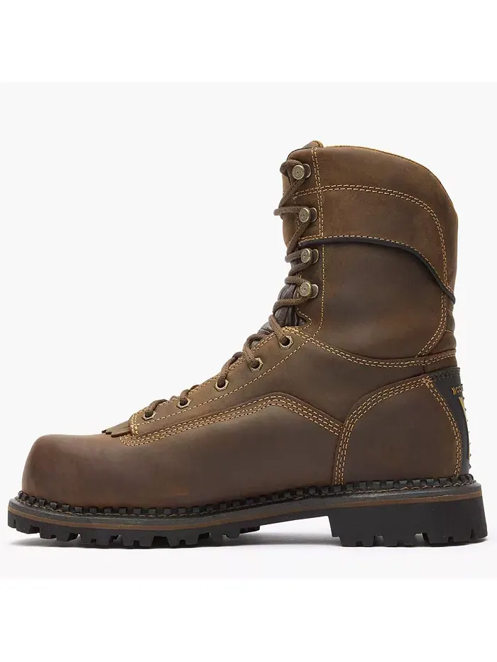 Мужские рабочие ботинки AMP LT Low Heel Logger Composite Toe Waterproof Georgia Boot — изображение 4 из 7, коричневый