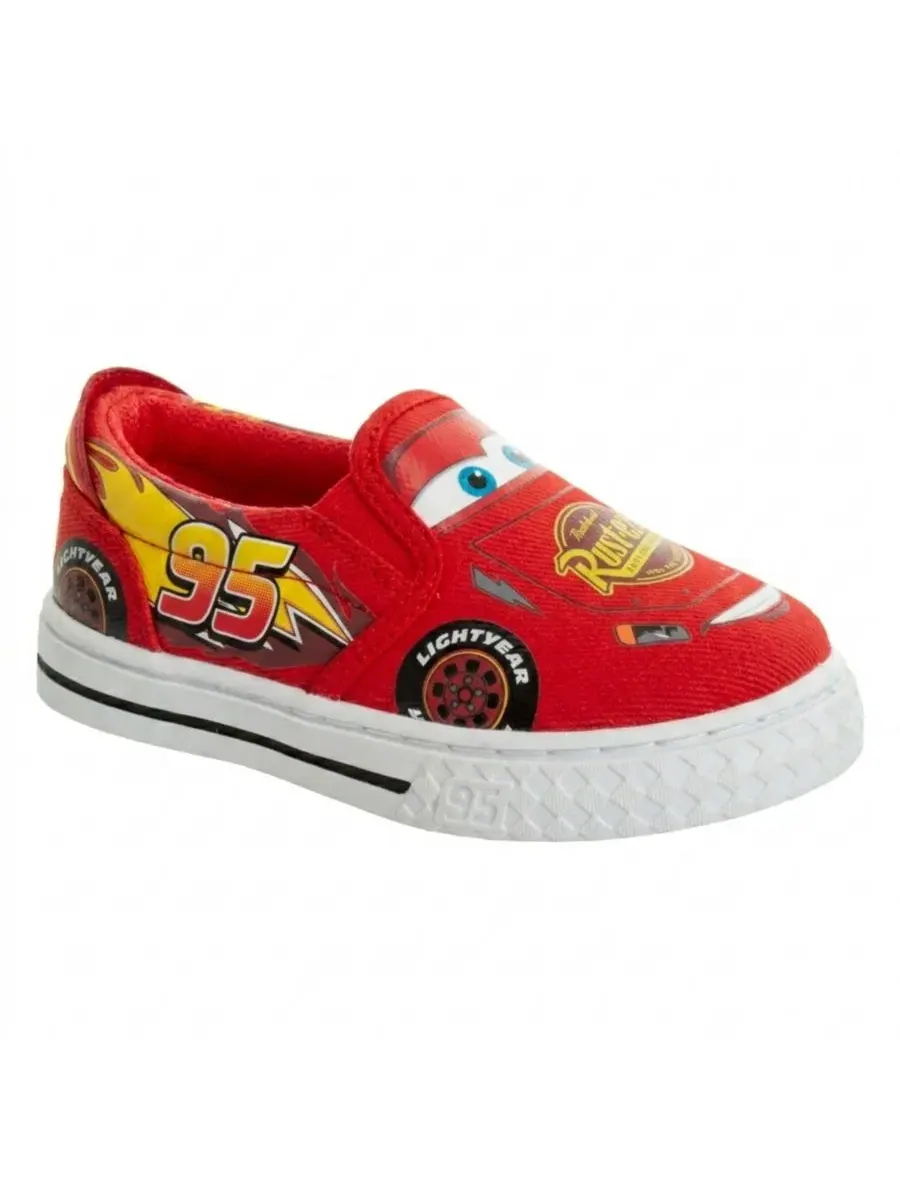 Кеды из текстиля с принтом Lightning McQueen Disney — изображение 1 из 7, красный