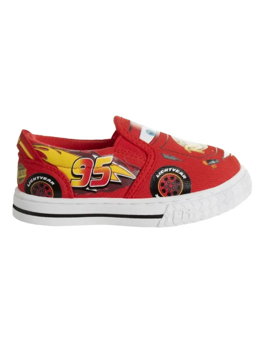 Кеды из текстиля с принтом Lightning McQueen Disney — изображение 2 из 7, красный