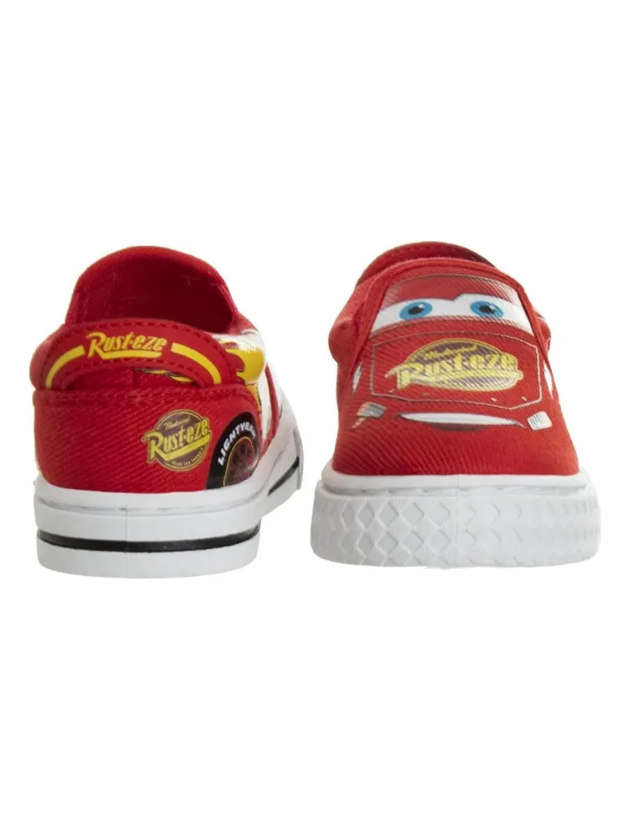 Кеды из текстиля с принтом Lightning McQueen Disney — изображение 3 из 7, красный
