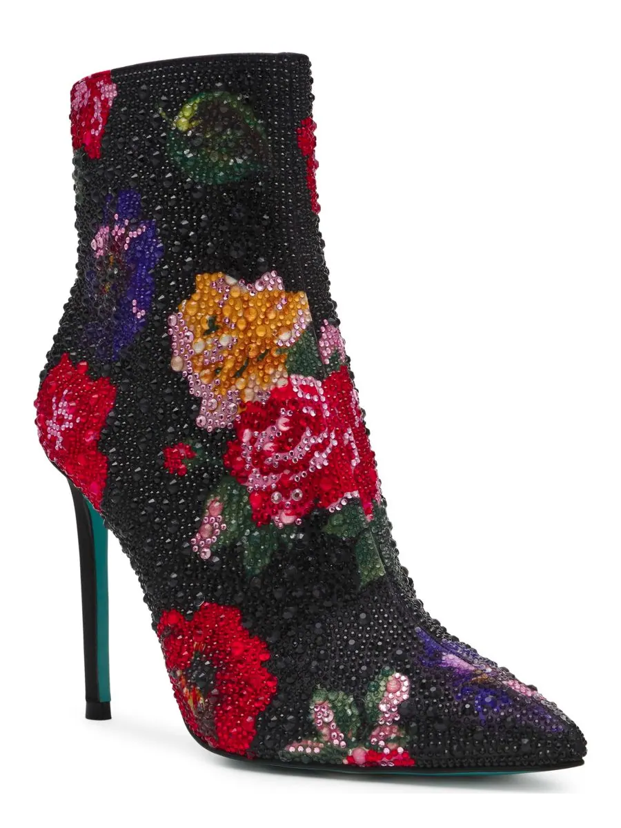 Женские ботильоны Belle на шпильке со стразами Betsey Johnson — изображение 1 из 5, черный мульти