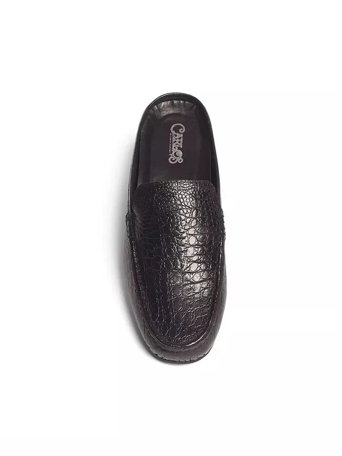 Мужские туфли Cronos Mule Slip-On Carlos by Carlos Santana — изображение 4 из 5, черный