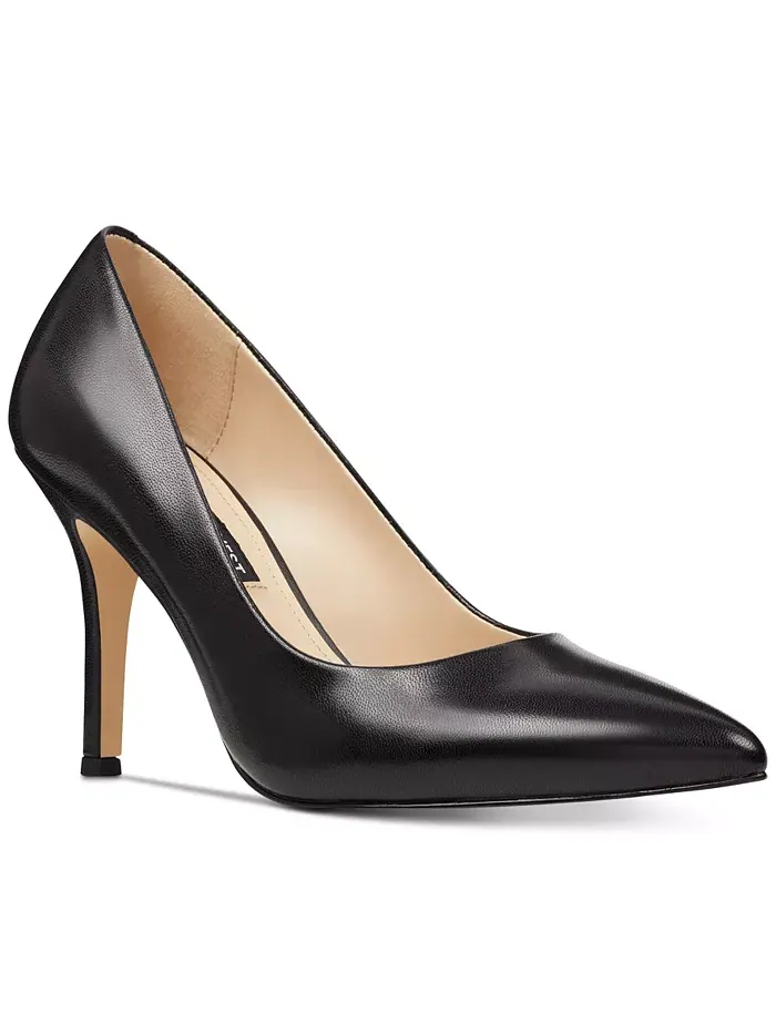 Женские льняные туфли-лодочки на шпильке с острым носком Nine West